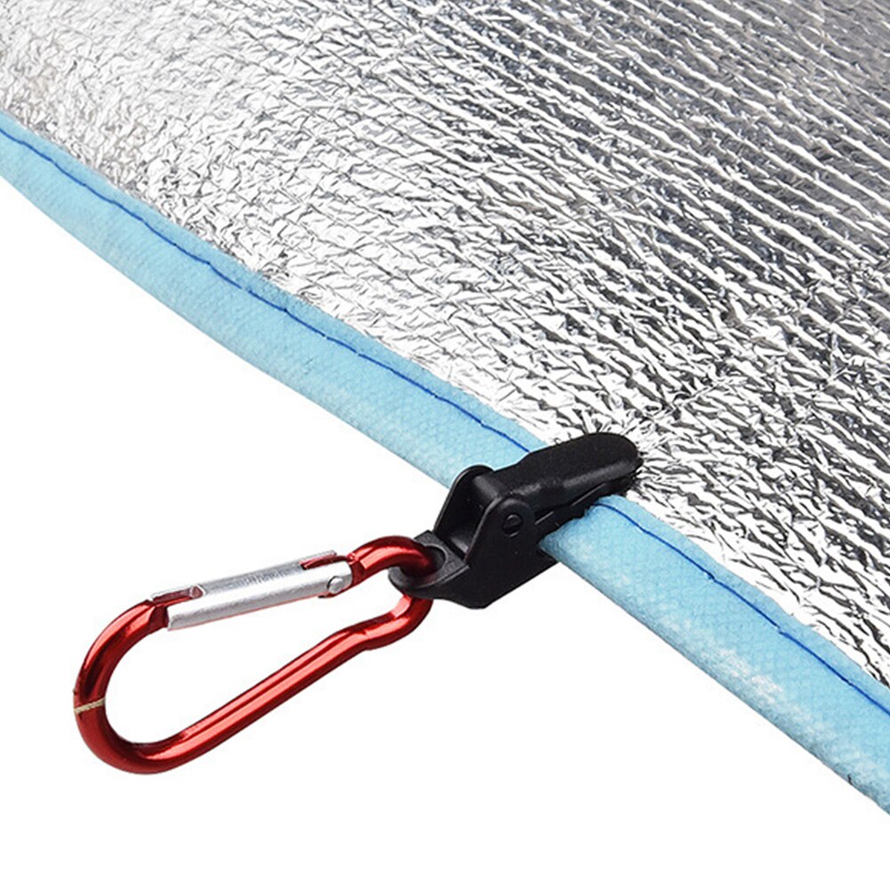 Cheap Goat Tents Waterproof Thumb Screw Tent Clamp Windproof Outdoor Hiking Camp Tent Awning Fixing Clamp Grip with Carabiner Hook   